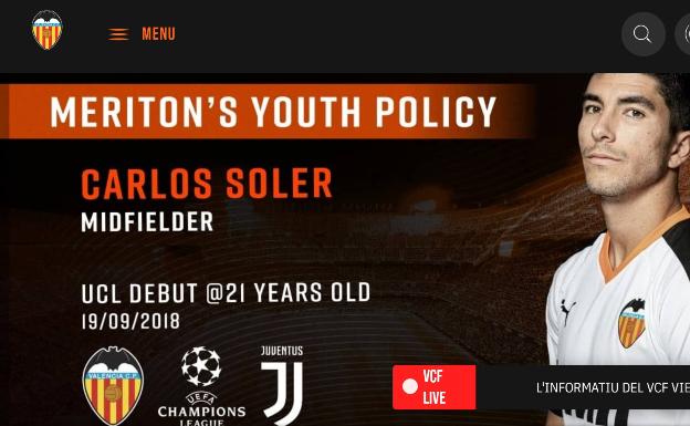 Meriton da galones a Carlos Soler