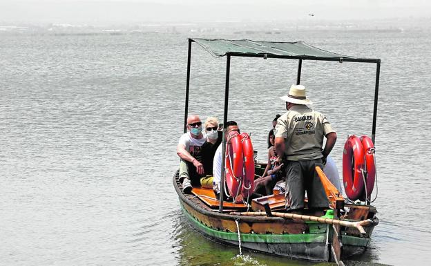 Imágenes de satélite ante la colmatación de la Albufera