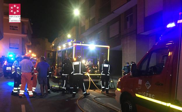 Fallece una mujer en el incendio de una vivienda en Segorbe en el que se ha desalojado a 40 vecinos