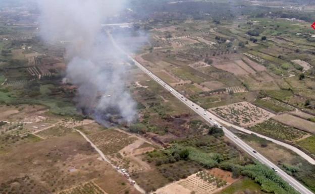 Investigan si los incendios de la Marina Alta han sido provocados por un pirómano