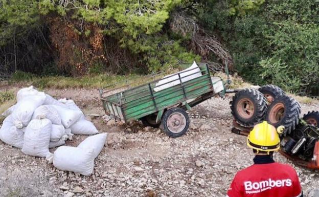 Fallece el exalcalde de Alcalalí José Vicente Marco atrapado por un tractor en Tárbena