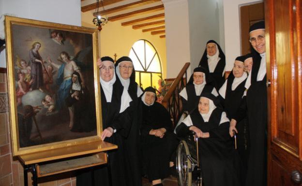 Las religiosas del monasterio de Benigànim piden protección a la Beata Inés por el confinamiento