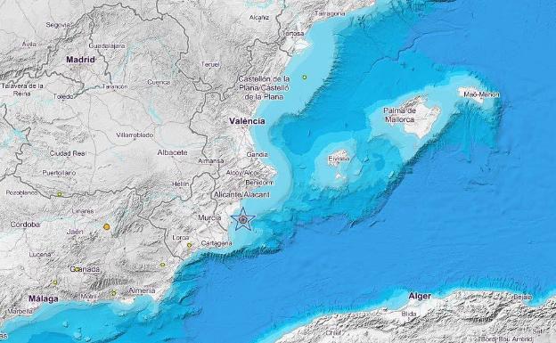 Un terremoto de 3,6 grados frente a la costa de Cabo de Palos se siente en varias localidades de Alicante