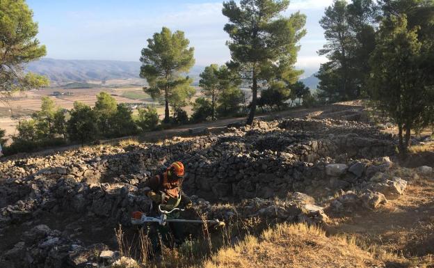 El poblado íbero de Moixent se protege contra incendios