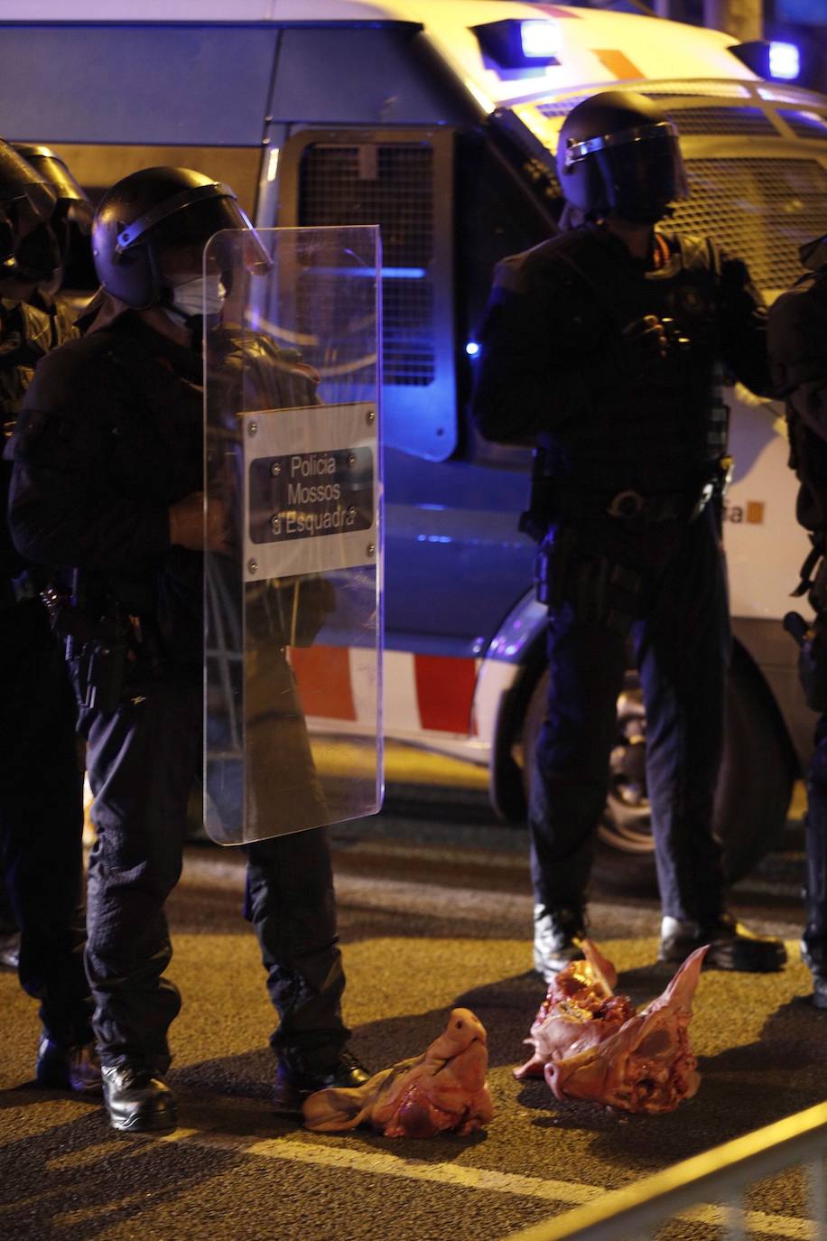 Protestas de los CDR en las calles de Barcelona