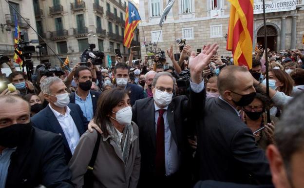 La despedida de Quim Torra tras su inhabilitación: «Unos jueces, y no el pueblo, han decidido que no puedo ser más el presidente de Cataluña»