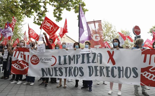 El personal de limpieza de hospitales y centros de salud, en pie de guerra