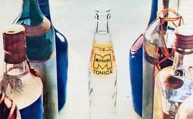 Detalle de un anuncio de tónica Mirinda, 1967.