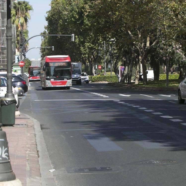 Taxistas critican el riesgo de accidentes en Fernando el Católico por el carril bici