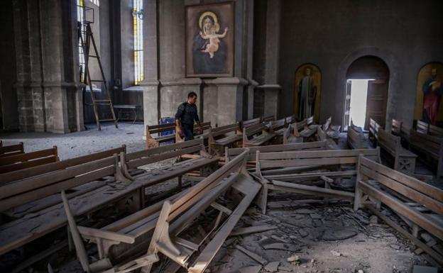 Indignación por el bombardeo de la catedral karabají de Shusha