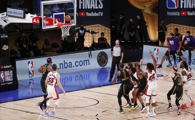 Danny Green falla el triple del anillo y los Heat fuerzan el sexto partido en la final de la NBA ante los Lakers