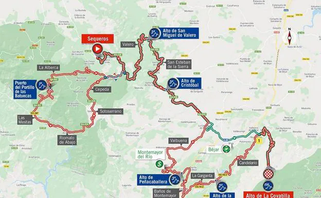 Etapa 17 De La Vuelta A Espana 2020 Sequeros Alto De La Covatilla Recorrido Horarios Y Localidades De Paso Las Provincias