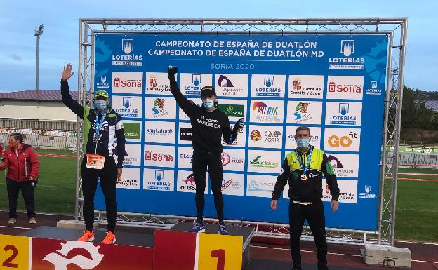 El alcireño Iván Valencia, subcampeón de España de duatlón