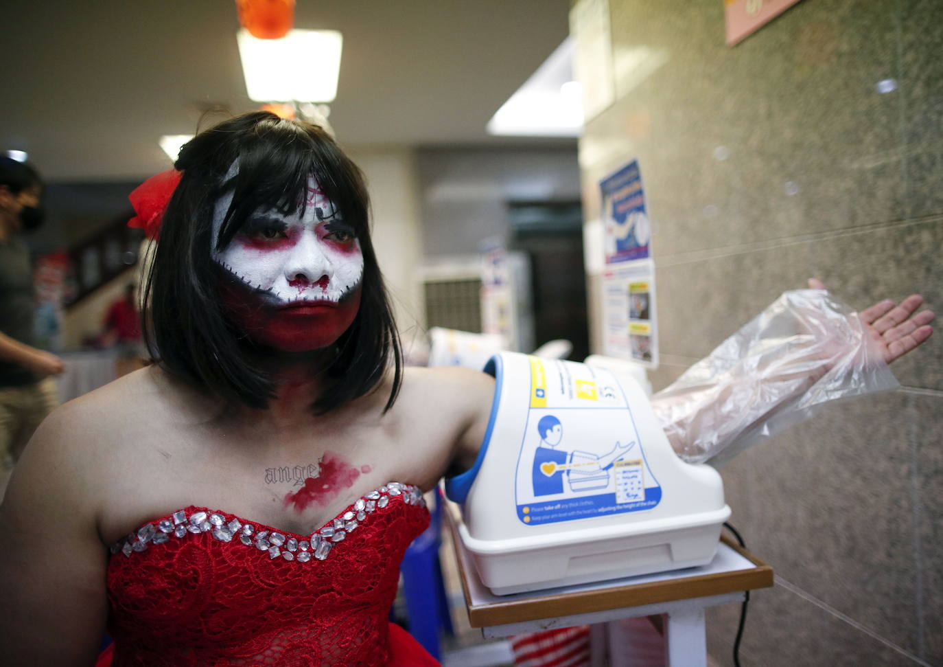 Tailandia celebra Halloween con una terrorífica donación de sangre