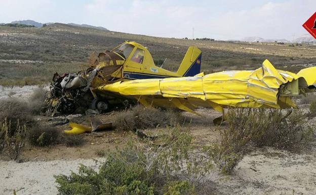 Un joven resulta herido tras caer con una avioneta en Orihuela