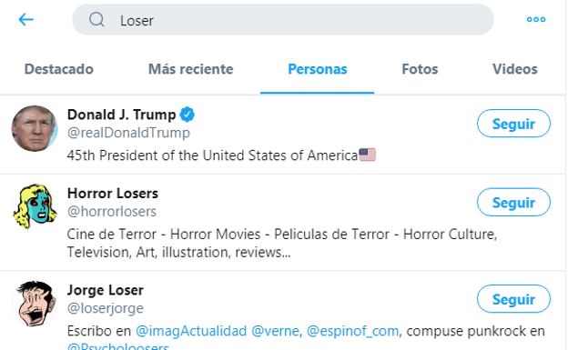 Trump, perdedor también en Twitter