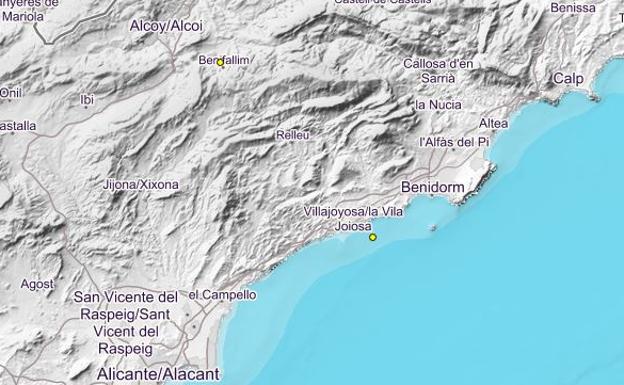 Alicante registra dos seísmos de 1,8 grados de magnitud