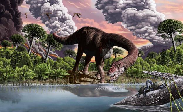 El calentamiento global propició la existencia de unos dinosaurios gigantes