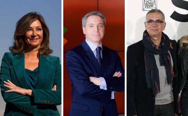 Juan Ramón Lucas, Ana Rosa Quintana y Vicente Vallés, Antenas de Oro 2020