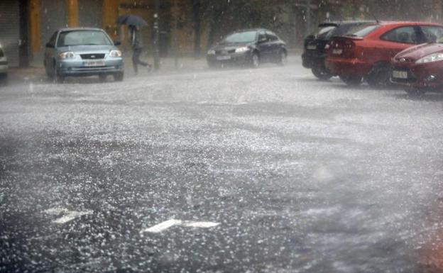 Granizo del tamaño de cerezas en Valencia