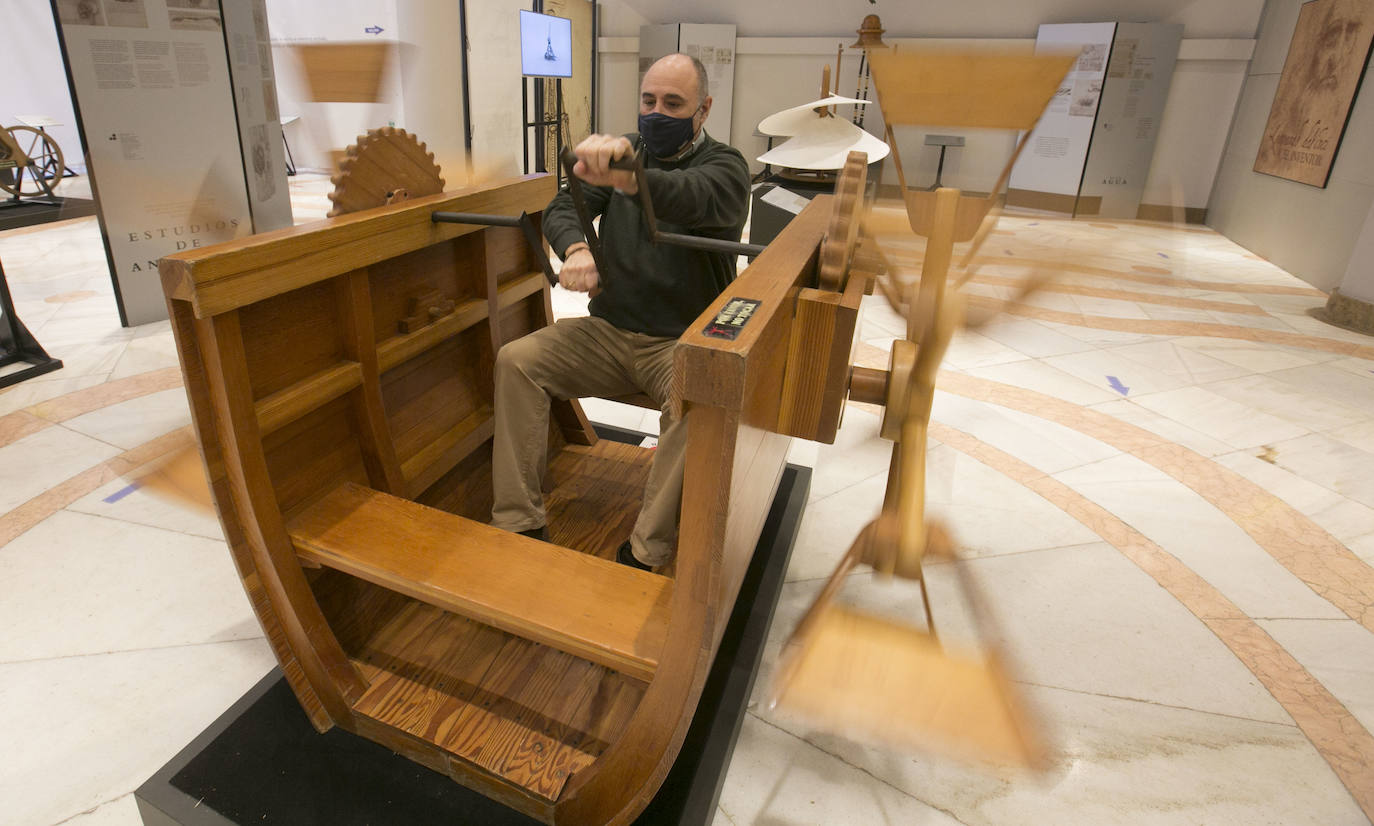 Las creaciones de Leonardo Da Vinci aterrizan en el Ateneo de Valencia