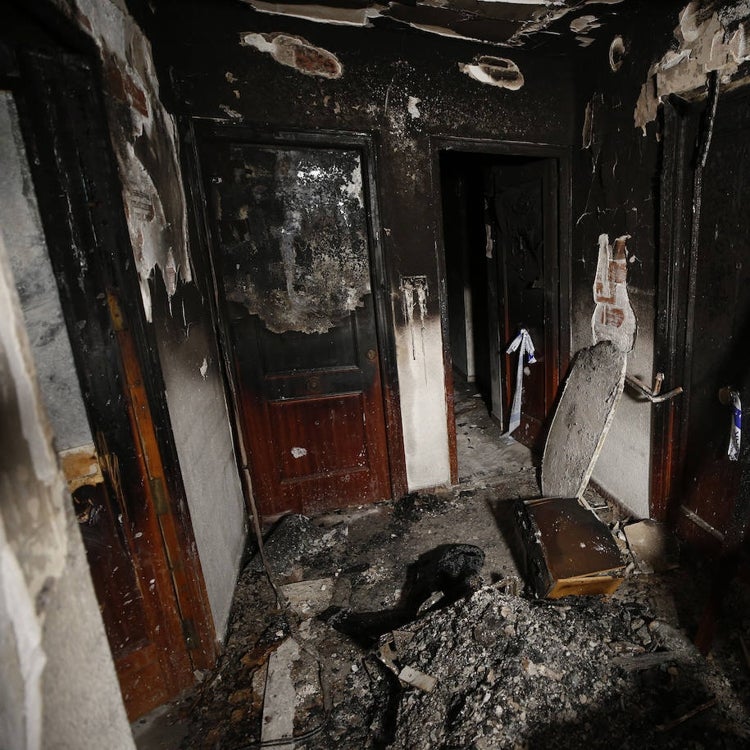 La policía busca a un sospechoso del incendio de la Malvarrosa
