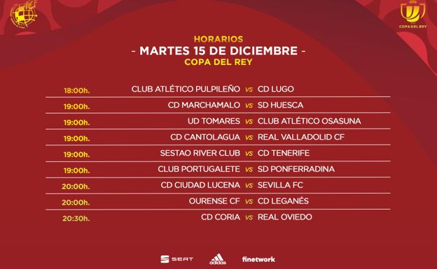 Horarios y TV de la Copa del Rey: todos los partidos de la primera ronda en 2020/21