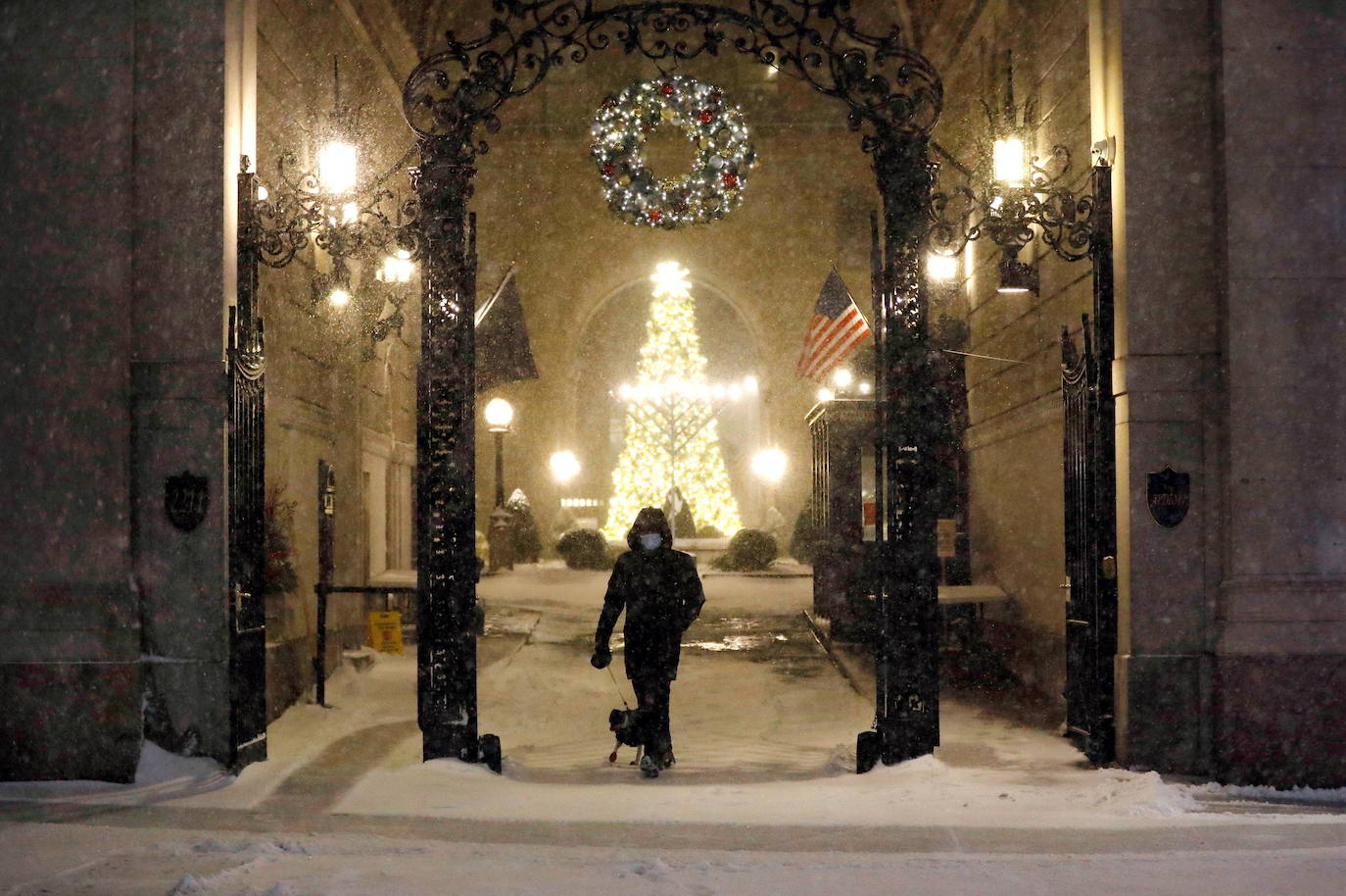 Una tormenta de nieve sepulta Nueva York