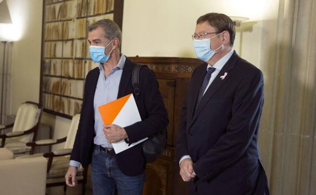 El anuncio de Cantó del pacto con Puig para el presupuesto enfada al Botánico