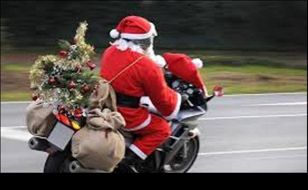 Por qué Papá Noel debería elegir la moto y no el coche si se avería su trineo