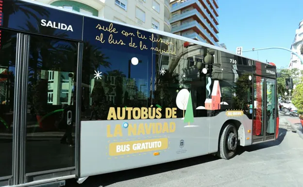 El 'Autobús de la Navidad', el bus gratuito para los alicantinos en estas fiestas