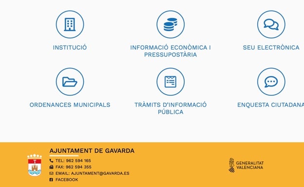 Gavarda y Llombai renuevan sus páginas web municipales