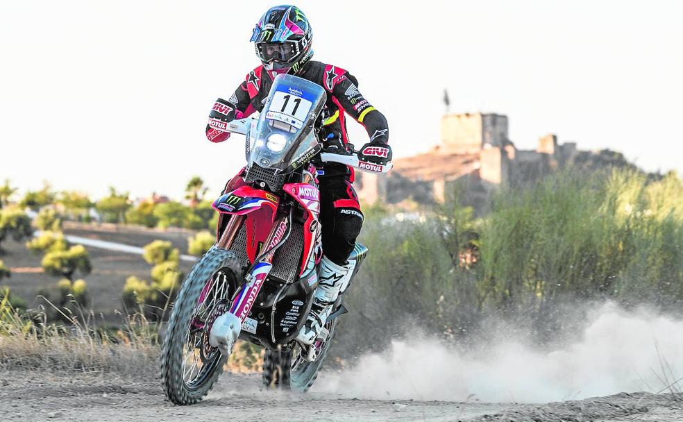 Otra ocasión con la moto ganadora