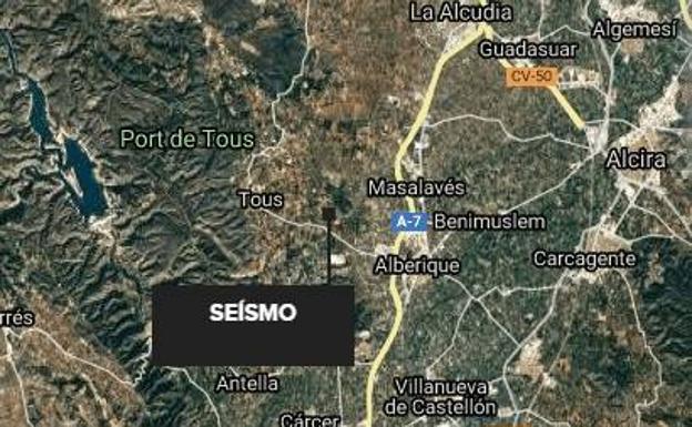 Un terremoto de 3,5 grados sacude La Ribera