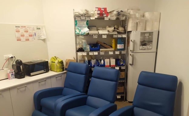 Un sindicato denuncia problemas de goteras y falta de espacio en la base del SAMU en Silla