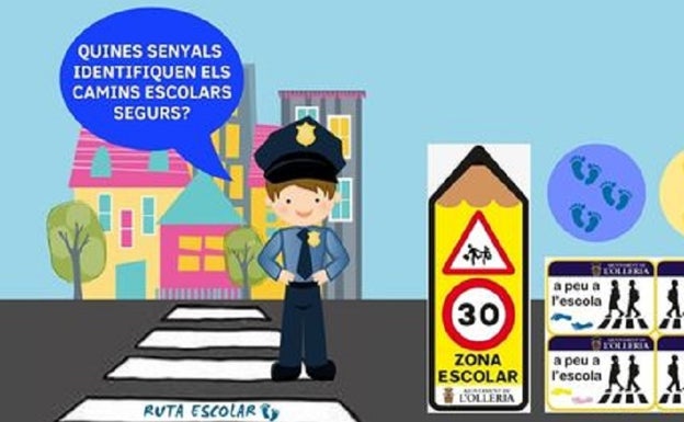 L'Olleria implanta rutas seguras para los escolares