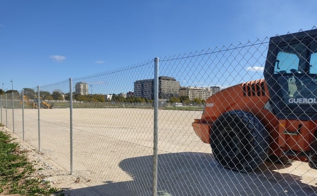 Un helipuerto en un solar de Alzira