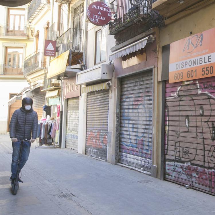 El centro de Valencia, la otra víctima de la pandemia