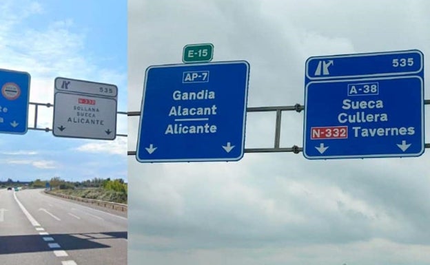 Sollana desaparece de la señalización de la AP-7