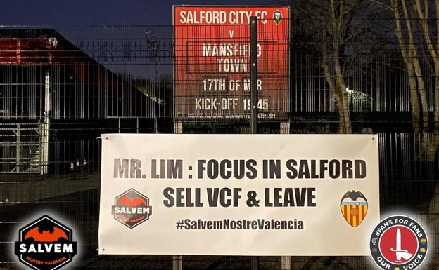 Protestas contra Peter Lim en Manchester