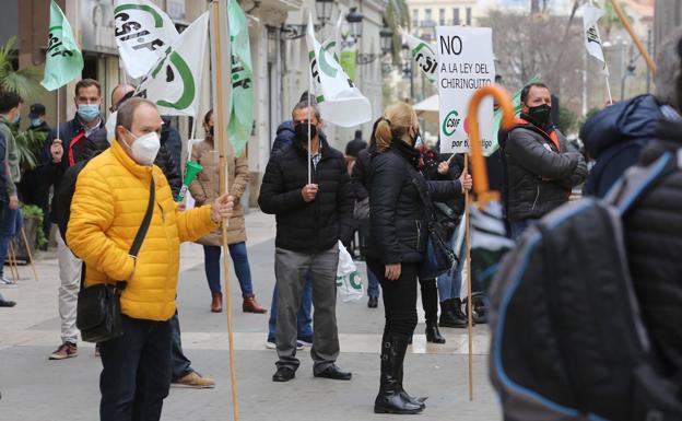 Ruidosa protesta del CSIF contra la ley de Función Pública