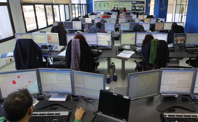 La sala del 112 se queda sin 47 policías por impagos de la Conselleria de Justicia