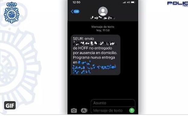 La Policía alerta de una estafa que avisa de un «paquete no entregado por SEUR»