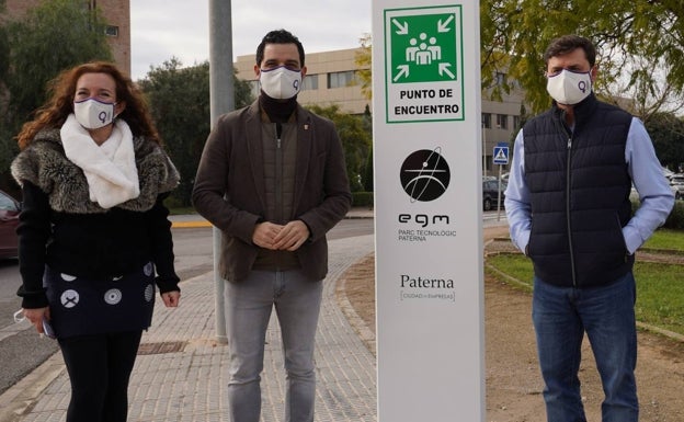 El Parque Tecnológico de Paterna instala ocho puntos de encuentro seguros para situaciones de emergencia