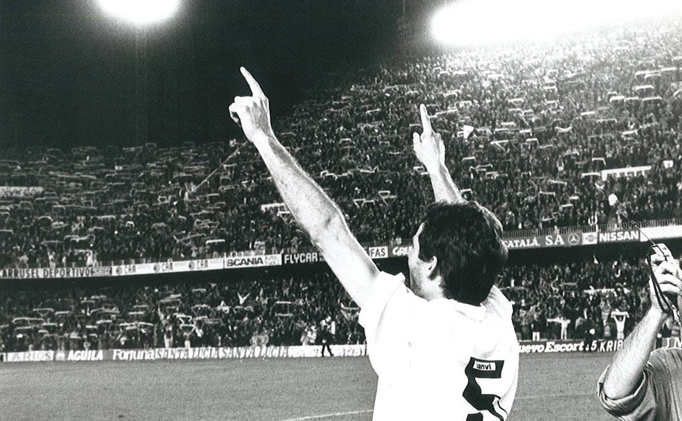 El estallido de felicidad en Mestalla