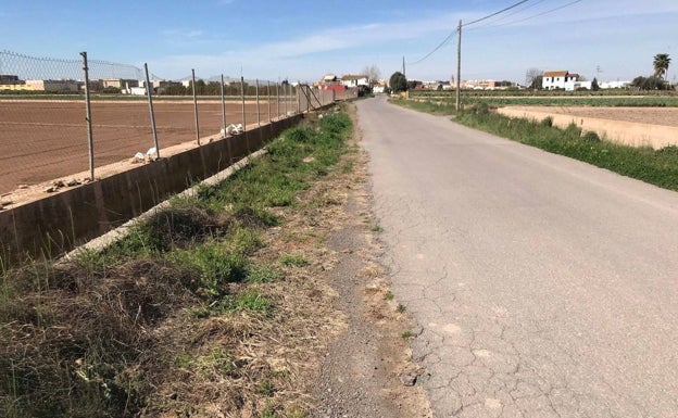 Foios pide una subvención para mejorar la seguridad en el Camí de la Mar