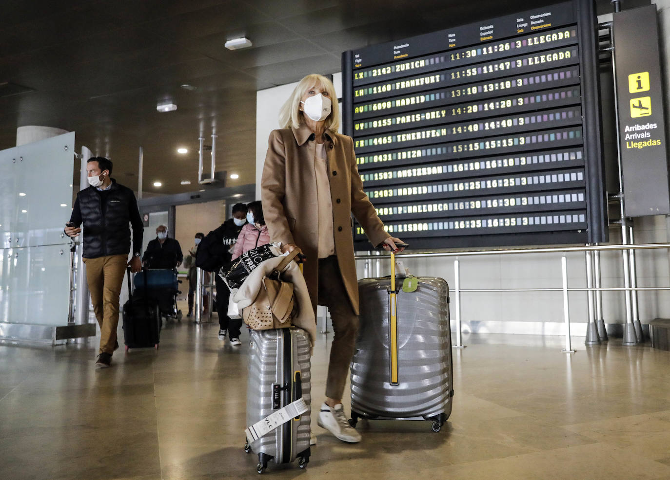 Llegada de turistas a Valencia en medio de la pandemia