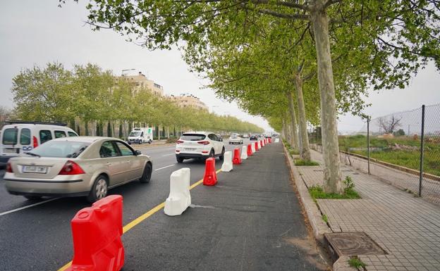 La Generalitat construye un nuevo carril bici en Valencia de 750 metros de longitud