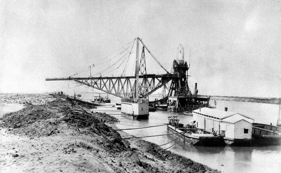 Obra faraónica. Imagen de 1869, cuando se inauguró la infraestructura./Afp