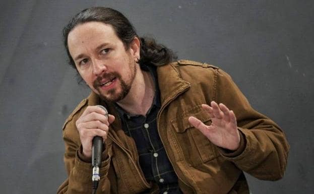 Pablo Iglesias, este sábado, en un acto electoral en Madrid./EFE/UP